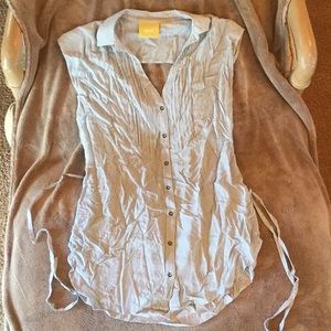 Blue and White Striped Tunic